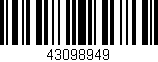 Código de barras (EAN, GTIN, SKU, ISBN): '43098949'