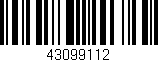 Código de barras (EAN, GTIN, SKU, ISBN): '43099112'
