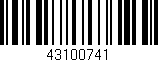 Código de barras (EAN, GTIN, SKU, ISBN): '43100741'