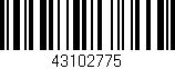 Código de barras (EAN, GTIN, SKU, ISBN): '43102775'