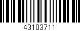 Código de barras (EAN, GTIN, SKU, ISBN): '43103711'