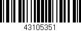 Código de barras (EAN, GTIN, SKU, ISBN): '43105351'