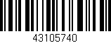 Código de barras (EAN, GTIN, SKU, ISBN): '43105740'