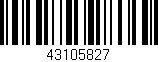 Código de barras (EAN, GTIN, SKU, ISBN): '43105827'