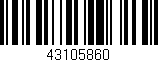 Código de barras (EAN, GTIN, SKU, ISBN): '43105860'