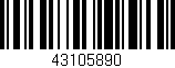 Código de barras (EAN, GTIN, SKU, ISBN): '43105890'