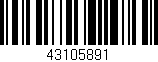Código de barras (EAN, GTIN, SKU, ISBN): '43105891'
