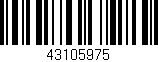 Código de barras (EAN, GTIN, SKU, ISBN): '43105975'