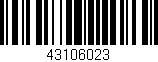 Código de barras (EAN, GTIN, SKU, ISBN): '43106023'