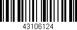 Código de barras (EAN, GTIN, SKU, ISBN): '43106124'