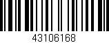 Código de barras (EAN, GTIN, SKU, ISBN): '43106168'