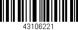 Código de barras (EAN, GTIN, SKU, ISBN): '43106221'
