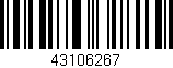 Código de barras (EAN, GTIN, SKU, ISBN): '43106267'