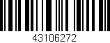 Código de barras (EAN, GTIN, SKU, ISBN): '43106272'