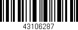 Código de barras (EAN, GTIN, SKU, ISBN): '43106287'