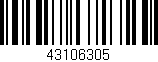 Código de barras (EAN, GTIN, SKU, ISBN): '43106305'