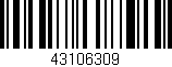 Código de barras (EAN, GTIN, SKU, ISBN): '43106309'