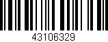 Código de barras (EAN, GTIN, SKU, ISBN): '43106329'