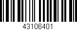 Código de barras (EAN, GTIN, SKU, ISBN): '43106401'