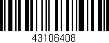 Código de barras (EAN, GTIN, SKU, ISBN): '43106408'
