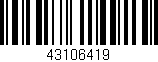 Código de barras (EAN, GTIN, SKU, ISBN): '43106419'