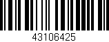 Código de barras (EAN, GTIN, SKU, ISBN): '43106425'