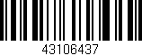 Código de barras (EAN, GTIN, SKU, ISBN): '43106437'