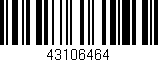 Código de barras (EAN, GTIN, SKU, ISBN): '43106464'