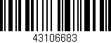 Código de barras (EAN, GTIN, SKU, ISBN): '43106683'