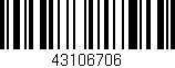 Código de barras (EAN, GTIN, SKU, ISBN): '43106706'