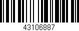 Código de barras (EAN, GTIN, SKU, ISBN): '43106887'