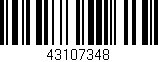 Código de barras (EAN, GTIN, SKU, ISBN): '43107348'