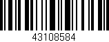 Código de barras (EAN, GTIN, SKU, ISBN): '43108584'