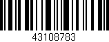 Código de barras (EAN, GTIN, SKU, ISBN): '43108783'