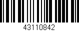 Código de barras (EAN, GTIN, SKU, ISBN): '43110842'