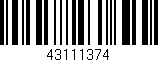 Código de barras (EAN, GTIN, SKU, ISBN): '43111374'