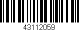 Código de barras (EAN, GTIN, SKU, ISBN): '43112059'