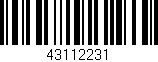 Código de barras (EAN, GTIN, SKU, ISBN): '43112231'