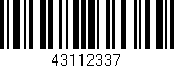 Código de barras (EAN, GTIN, SKU, ISBN): '43112337'