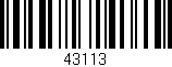 Código de barras (EAN, GTIN, SKU, ISBN): '43113'