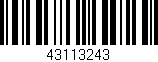 Código de barras (EAN, GTIN, SKU, ISBN): '43113243'