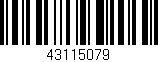 Código de barras (EAN, GTIN, SKU, ISBN): '43115079'
