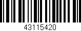 Código de barras (EAN, GTIN, SKU, ISBN): '43115420'