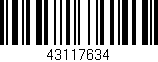 Código de barras (EAN, GTIN, SKU, ISBN): '43117634'