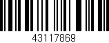 Código de barras (EAN, GTIN, SKU, ISBN): '43117869'