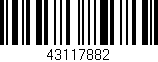 Código de barras (EAN, GTIN, SKU, ISBN): '43117882'