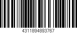 Código de barras (EAN, GTIN, SKU, ISBN): '4311894893767'