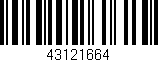 Código de barras (EAN, GTIN, SKU, ISBN): '43121664'