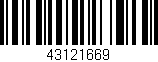 Código de barras (EAN, GTIN, SKU, ISBN): '43121669'