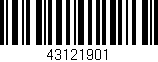 Código de barras (EAN, GTIN, SKU, ISBN): '43121901'